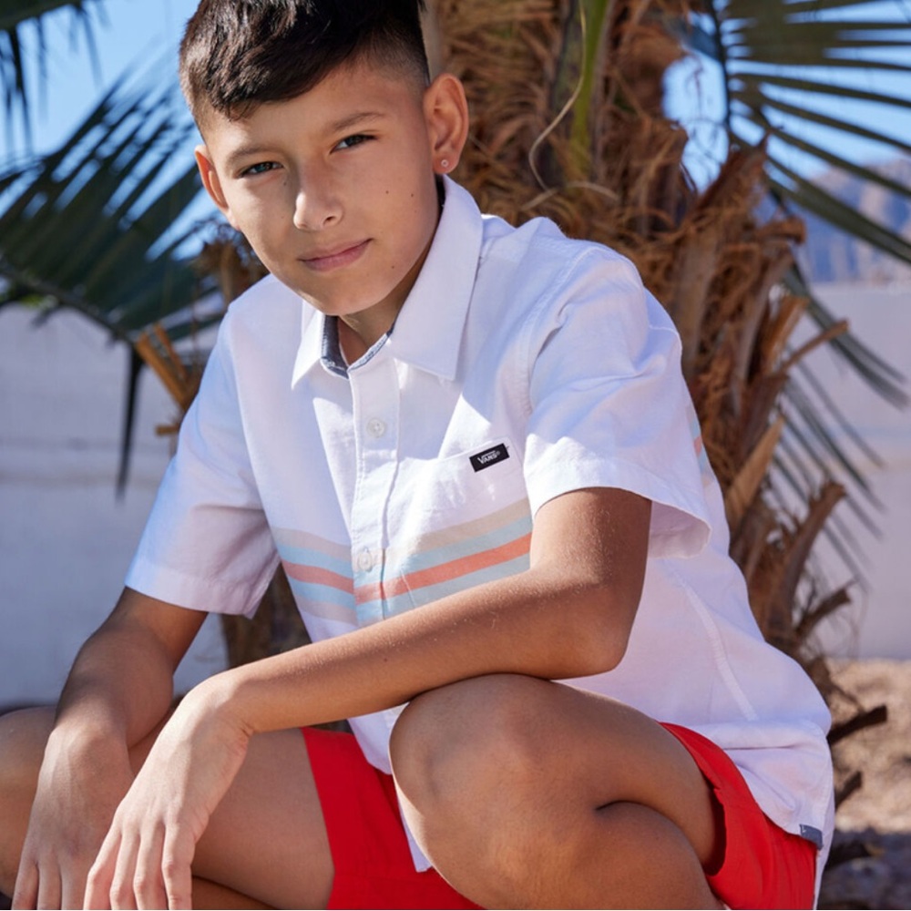 Vans Short Sleeve Cotton Striped Shirt
